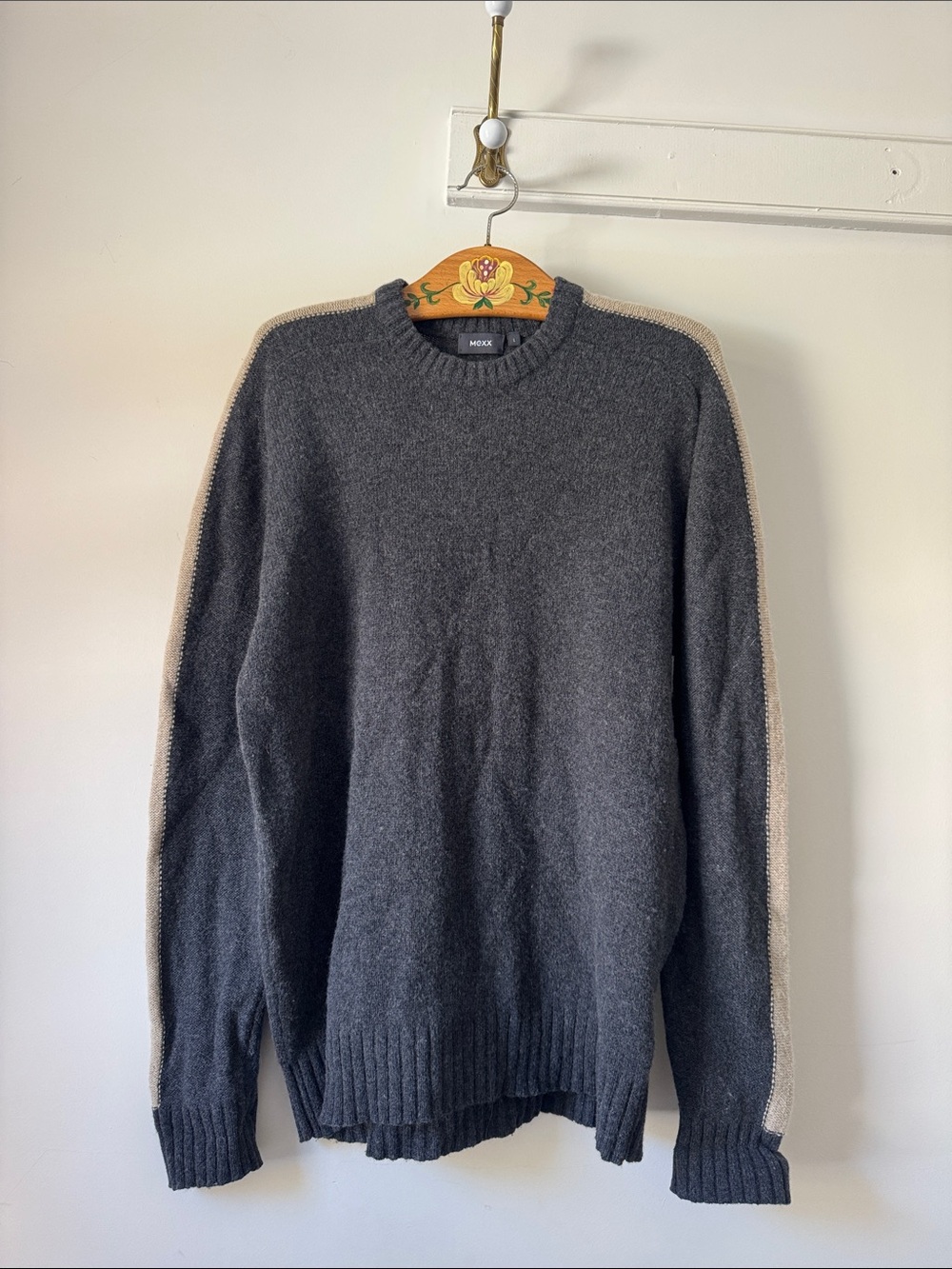 Lambswool Blend Mexx Charcoal Crewneck Sweater